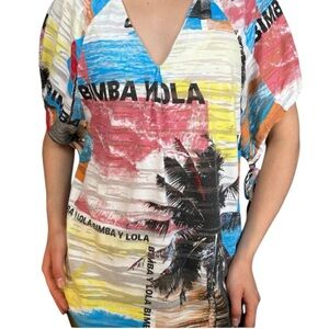 Bimba Y Lola fun printed graphic shirt size extra small